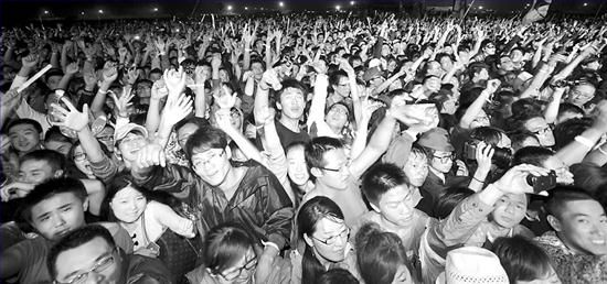 張北草原音樂節現場